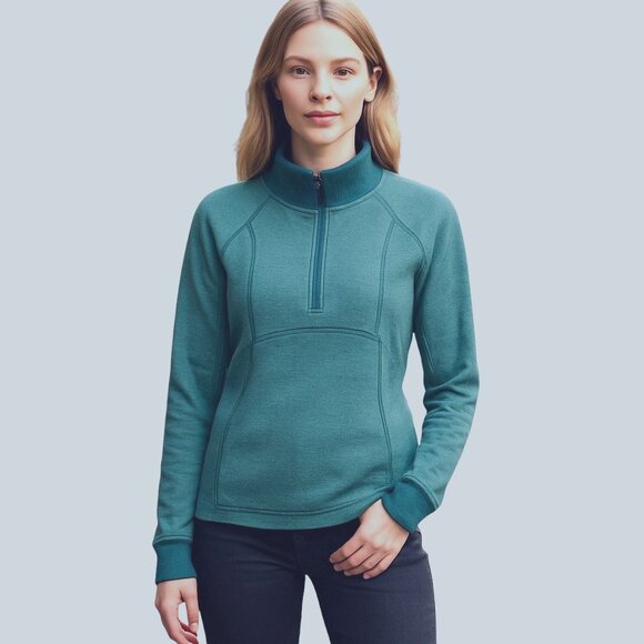 Lululemon Think Fast Pullover Herringbone 1/4 Zip Jacket Top Womens Size 12